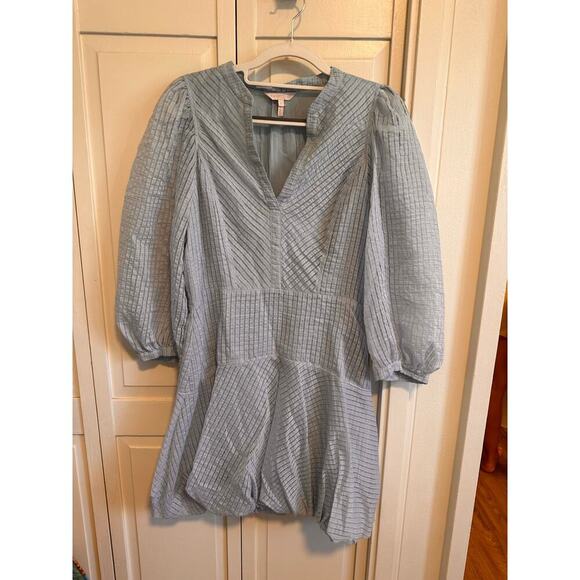 Rebecca Taylor Puff-Sleeve Bubble-Hem Dress Size 8 - Picture 4 of 10